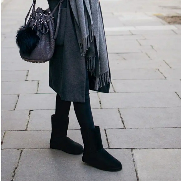 UGG Shoes - UGG Australia Black Shearling Roslynn Boots 6